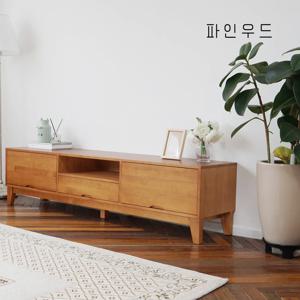 칼리아 북유럽 원목 거실장 1800 세트 티비다이 TV 선반 장식장