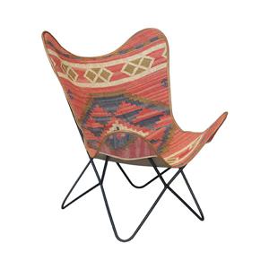 인디언 패브릭 슬립 빈티지의자