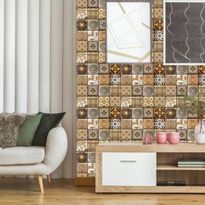 반디룸 접착식3D셀프벽타일엔티크10P세트 데코타일 장판 셀프