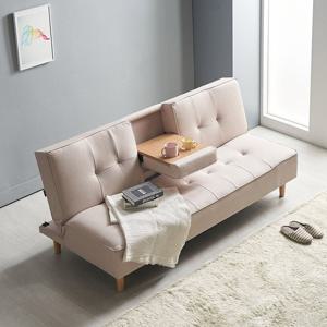 델라 컵홀더 소파베드 패브릭룩방수가죽