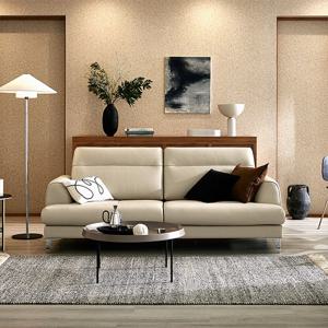 루스 3인 이태리 천연면피 소가죽 소파