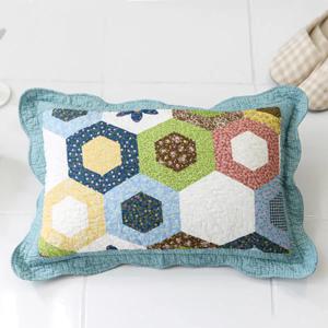 사계절 순면 누빔 베개커버 벌집 2colors