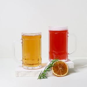1+1 420ml 프라하 비어 글라스 얼음 맥주잔 맥주컵
