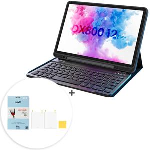 갤럭시탭S8+ 12.4 블루투스 키보드+케이스+루븐 항균 액정보호필름2매 세트