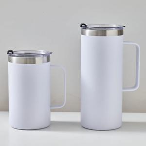 에코티 스테인리스 이중진공 대용량 점보 머그컵 720ml 화이트