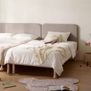 쿠시노 코지 다리형 침대 프레임(패브릭,SS)