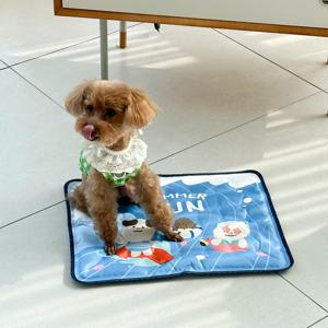 썸머펀 뭉쓰리 펫 쿨매트 쿨젤매트 양면 여름 쿨방석 냉감 쿨링 패드 강아지 고양이 애견