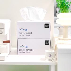 시치미 쓱 뽑아쓰는 도톰한 키친타올 130매 3팩