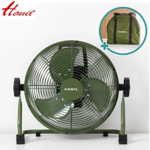 카키 12형 무선 캠핑용 선풍기 스틸팬 DCF-HK200P 탈부착형 배터리 전용가방 포함