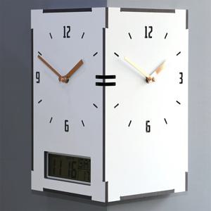 허전한 코너기둥이 집안의 랜드마크로 직사각 코너시계 3종