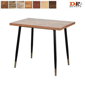 이플G 블랙 900 MDF 테이블 (7가지 상판) / 업소용 골드 조립식 커피숍 식당 가게
