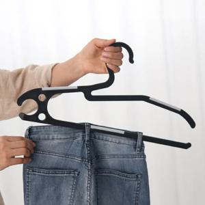 오닉스 3.0 논슬립 옷걸이 바지걸이 10P(블랙-그레이)