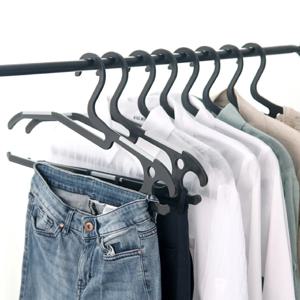 오닉스 3.0 논슬립 옷걸이 바지걸이 20P(블랙-그레이)