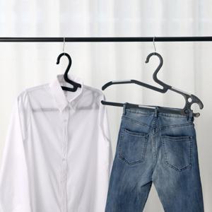 오닉스 3.0 논슬립 옷걸이 바지걸이 30P(블랙-그레이)