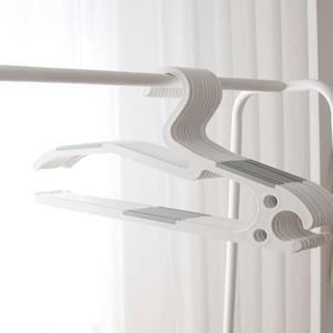오닉스 3.0 논슬립 옷걸이 바지걸이 10P(화이트-그레이)