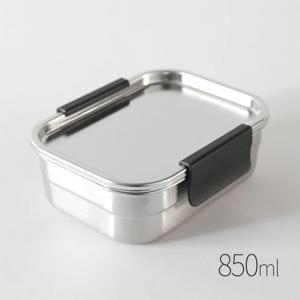 포스코304 올 스텐 밀폐용기 국산 사각 반찬통 냉동 보관 3호 850ml