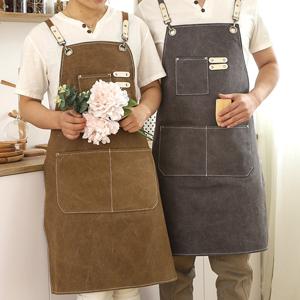 패브릭 앞치마 보육교사 주방 공방 카페 포켓 어린이집 앞치마
