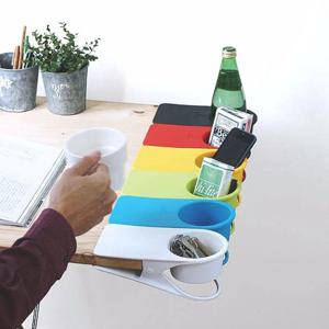 책상 컵 집게형 홀드 5컬러 - 테이블 컵트레이 컵선반 사무실 음료 거치대 멀티컵홀더