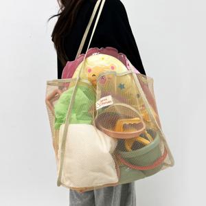 휴가필수템 비치가방 네트백 망사 가방 메쉬 모래놀이 물놀이 가방