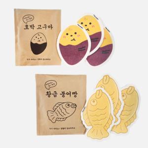 거품이 잘나는 천연 셀룰로오스 수세미 / 겨울간식 시리즈 군고구마 + 붕어빵 SET