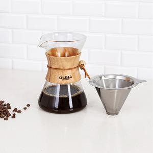우드핸들 내열유리 커피드리퍼 세트 800ML_11822