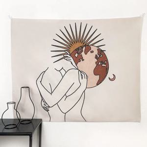 HUG 패브릭 포스터 3size 포옹 우주 지구 가림막 커튼 가리개