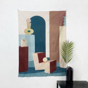 OBJETS IN THE ROOM 패브릭 포스터 3size 오브제 실내 가림막 커튼 가리개