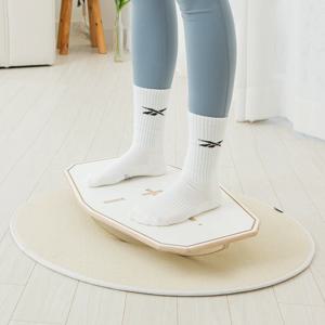 [소음방지러그 증정] 밸런스보드 코어 근력 운동 원목 필라테스 홈트 기구 GO23020W