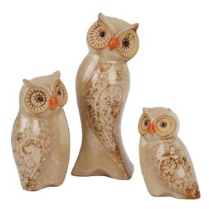 부엉이 도자기 인테리어 소품 부엉도자기 3P세트