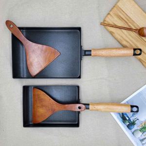 IH인덕션 직사각 계란말이팬 14cm+옻칠주걱