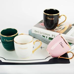 빈센트 골드 머그잔 2P세트 고급 선물세트 머그컵 도자기컵 모던 주방 식기세트