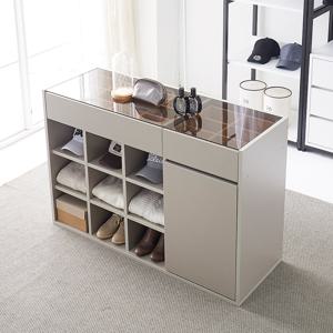 애니 시스템 4단 드레스룸 아일랜드 서랍장 옷방 디바이더 악세사리 수납장 1200