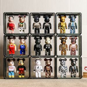 먼지차단 칸분리 럭셔리 피규어 장식장 소형 2단 아크릴케이스 레고 진열대 3colors