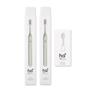 하이 음파 전동칫솔 그린x2+리필_휴대용 음파칫솔