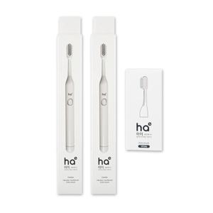 하이 음파 전동칫솔 화이트x2+리필_휴대용 음파칫솔
