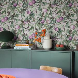 포인트벽지 북유럽인테리어 다이닝룸 주방 아이방 친환경 패턴벽지_Peach Valley