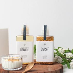 통통납작페트300 300ml 브릿지 마개 꿀병 페트 1개