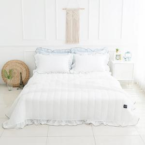 에어 밤부 프릴 스노우 리플 여름 이불  패드 침구 풀세트 SS Q K 3color