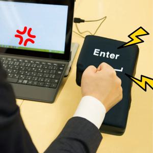 분노조절 엔터 쿠션 USB 킹받는 재밌는 사무실 친구 선물