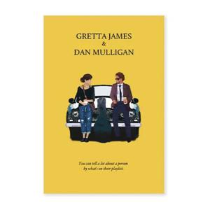 감성 영화 다꾸 스티커 빈티지 다이어리 노트북 - 11.그레타X댄