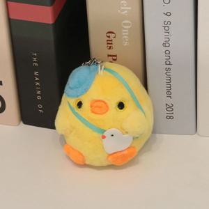가방 멘 병아리 가방 고리 인형 키링 미니 동물 열쇠고리