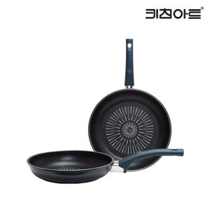 까사 티타늄코팅 IH 인덕션가능 후라이팬세트 2종D(후24+32)