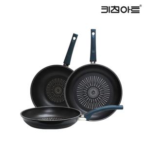 까사 티타늄코팅 IH 인덕션가능 후라이팬세트 3종C(후28+32+궁30)