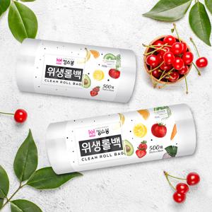 위생비닐 투명봉투 위생롤백 (500매)