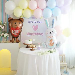 파스텔톤 백일 돌상 생일파티 베이비샤워 솜사탕 클라우드 벌룬세트