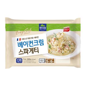 베이컨크림스파게티 1인분 용기면 (냉동)
