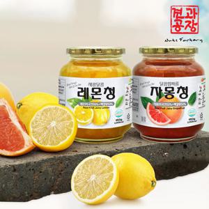 겨울향기 레몬청 + 자몽청 햇 과일청