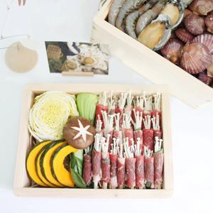 가정용 캠핑용 편백나무 찜기 2단