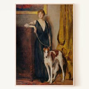 존 퀸시 애덤스 - 배로닌 키티 로스차일드 명문가 귀부인 초상화 포스터 액자