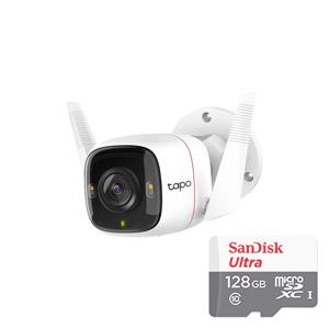 Tapo C320WS+128GB SD카드 실외용 야간 풀칼라 CCTV 홈캠 세트